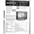 MATSUI 11316912 Instrukcja Serwisowa